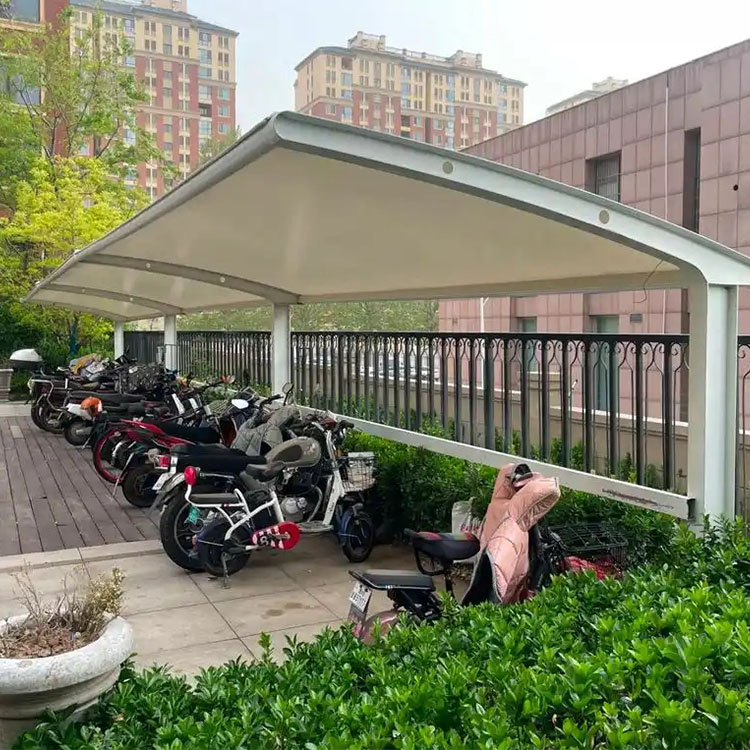 海晏县膜结构电动车棚